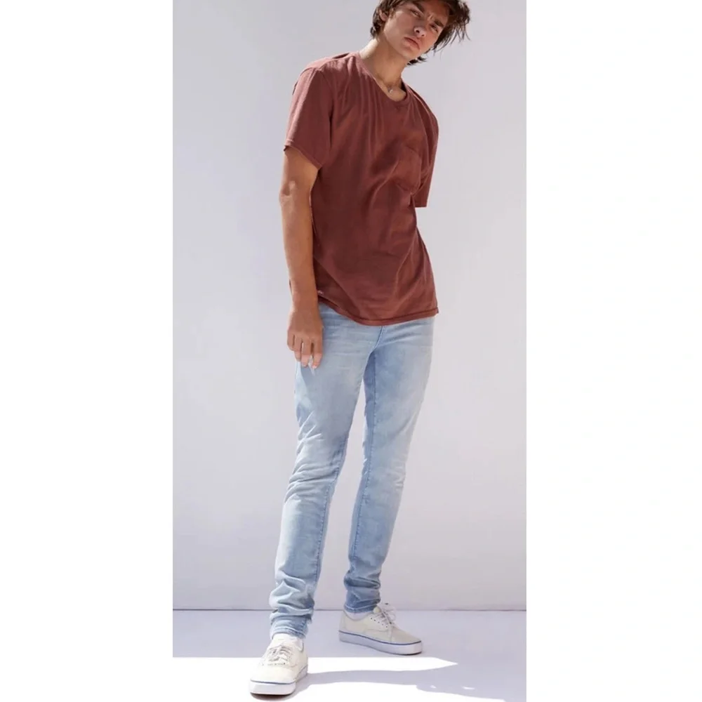 Pacsun NWT Stacked Skinny Jeans in Antique Light Wash Size 30 x 30 - Picture 3 of 11